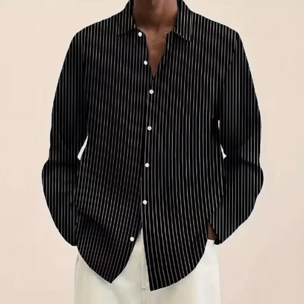 Men’s Smart Casual Breathable Long Sleeve Office Shirt