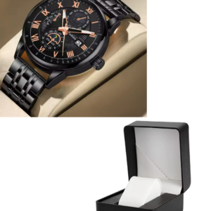 Men’s Luxury Stainless Steel Business Watch - Image 1