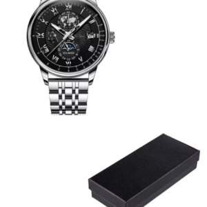 Men’s Business Watch – Black Face Silver Strap