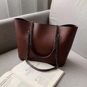 Retro Large Capacity Shoulder Bag - Coffee