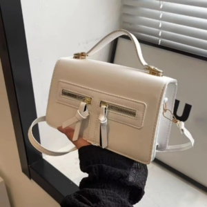 Women Crossbody Shoulder Handbag - White