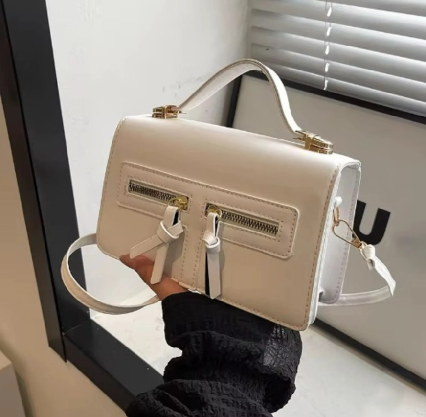 Women Crossbody Shoulder Handbag - White - Image 1
