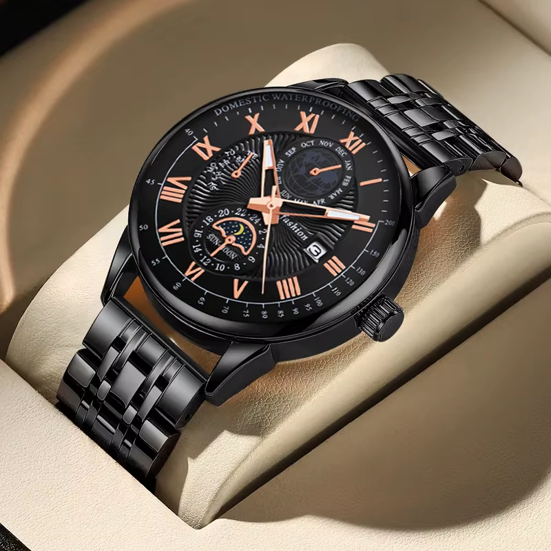 Men’s Luxury Stainless Steel Business Watch - Image 2