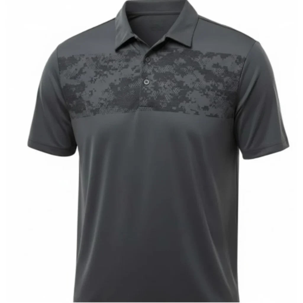 Button Golf Polo Shirt for Men