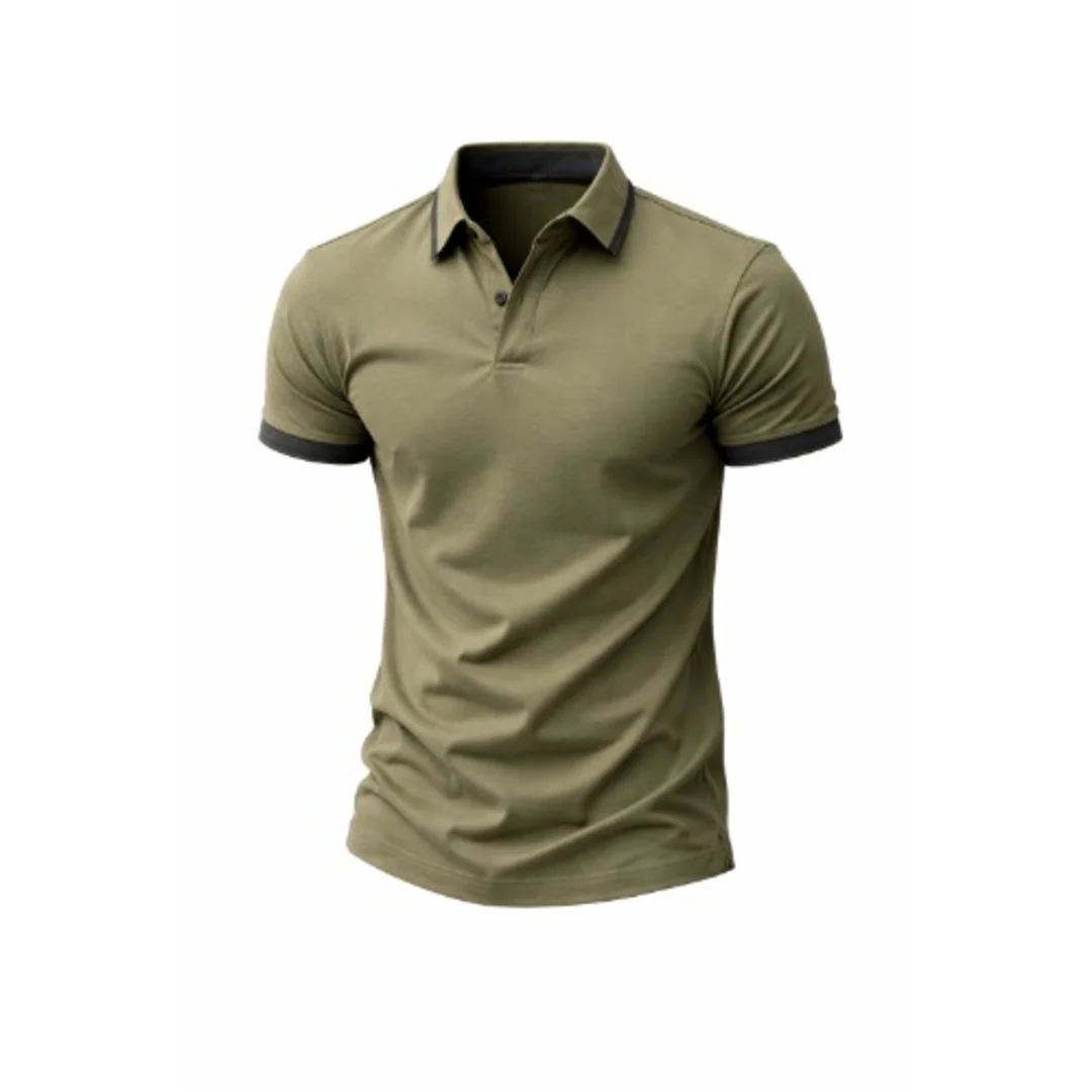 Men’s Short Sleeve Polo T-Shirt - Image 6
