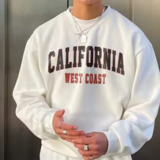 Men’s Custom 3D Print Oversized Fleece Pullover Sweatshirt