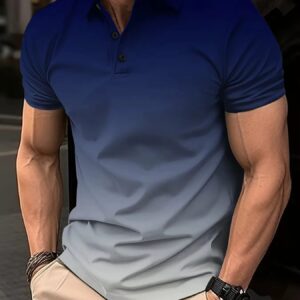 Men’s Short Sleeve Polo T-Shirt - Image 1