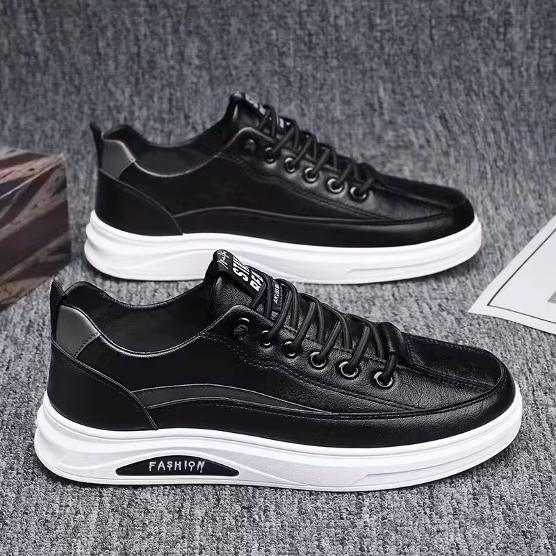 Leather Men's Sneakers - Image 1