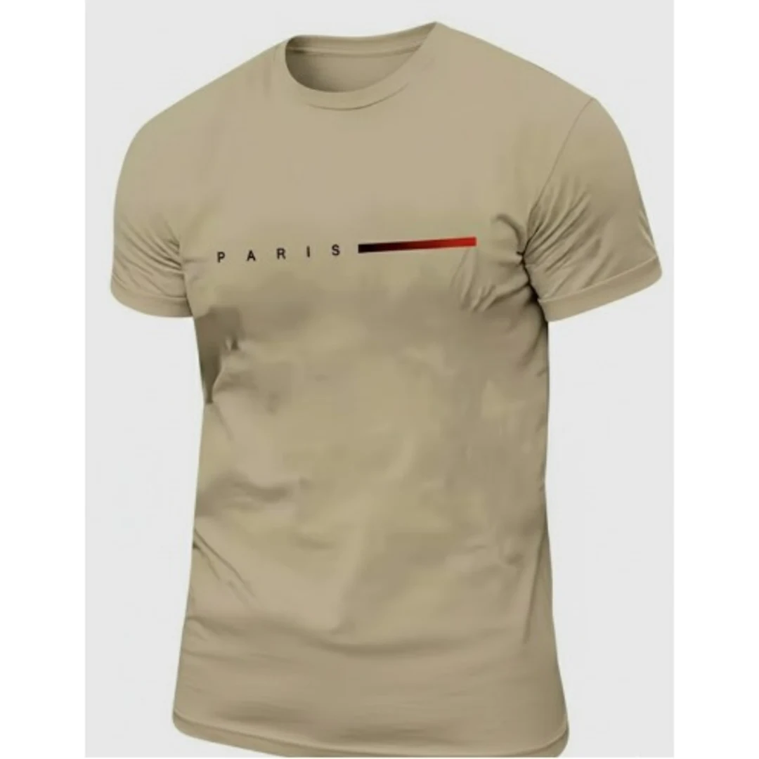 Men's Paris Print Short Sleeve Round Neck T-Shirt - Image 9