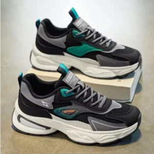 Customized Men's Breathable  Sneakers - Black