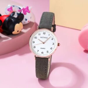 Women’s Luminous Retro Leather Quartz Watch - Image 2