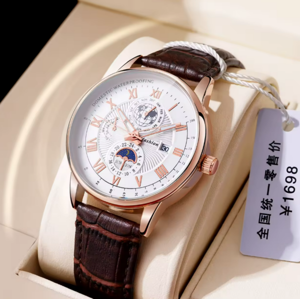 Men's Luxury Business Leather Strap Watch