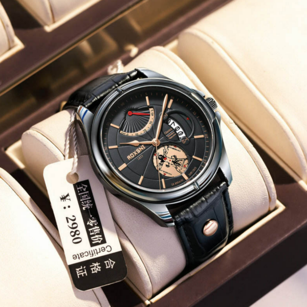 Men’s Top Quartz Business Watch – Black