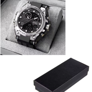 Men's OEM Trend  Dual Display Sports Watch - Black and Sliver
