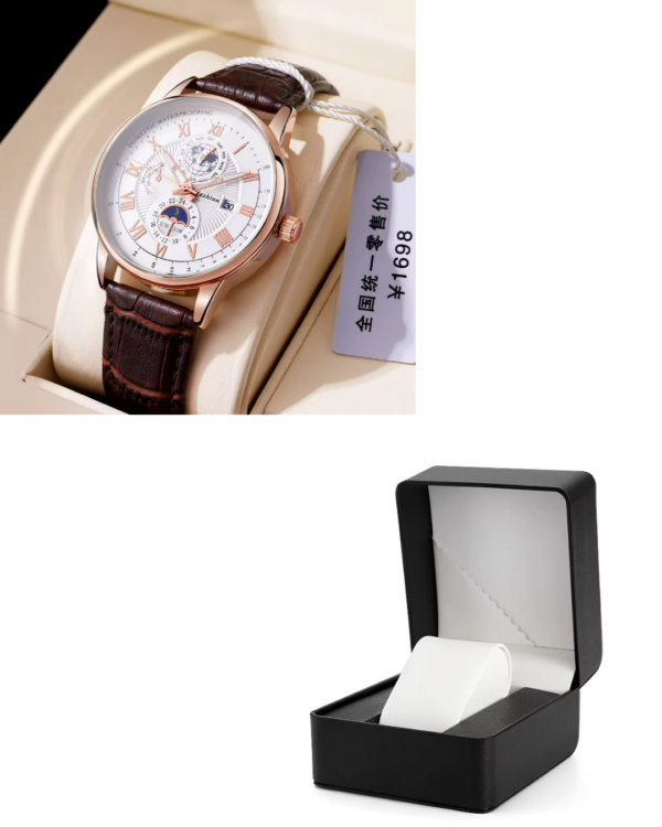 Men's Luxury Business Leather Strap Watch