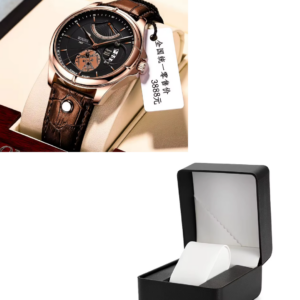 Men’s Top Quartz Business Watch – Brown & Black Face
