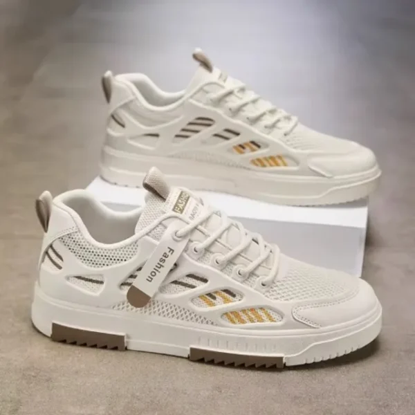 Men’s Breathable Sneakers - Beige