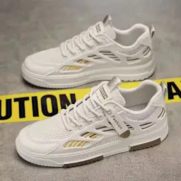 Men’s Breathable Sneakers - Beige