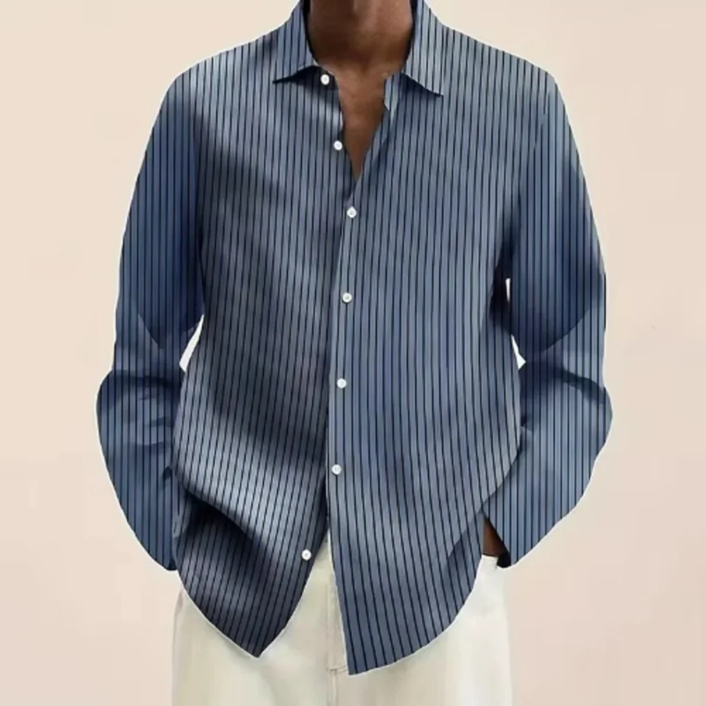 Men’s Smart Casual Breathable Long Sleeve Office Shirt