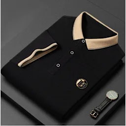 Men's Polo Shirt With Contrast Collar
