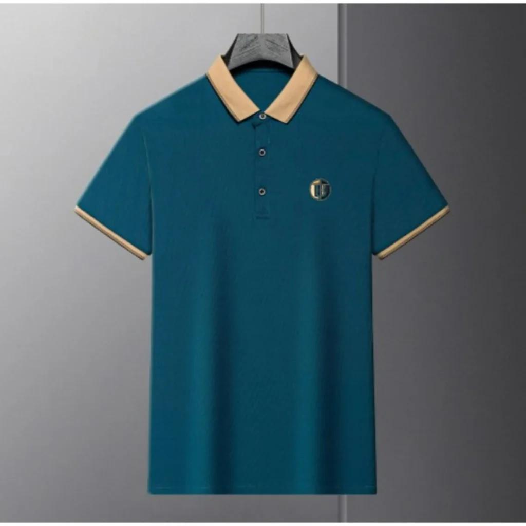 Men's Polo Shirt With Contrast Collar