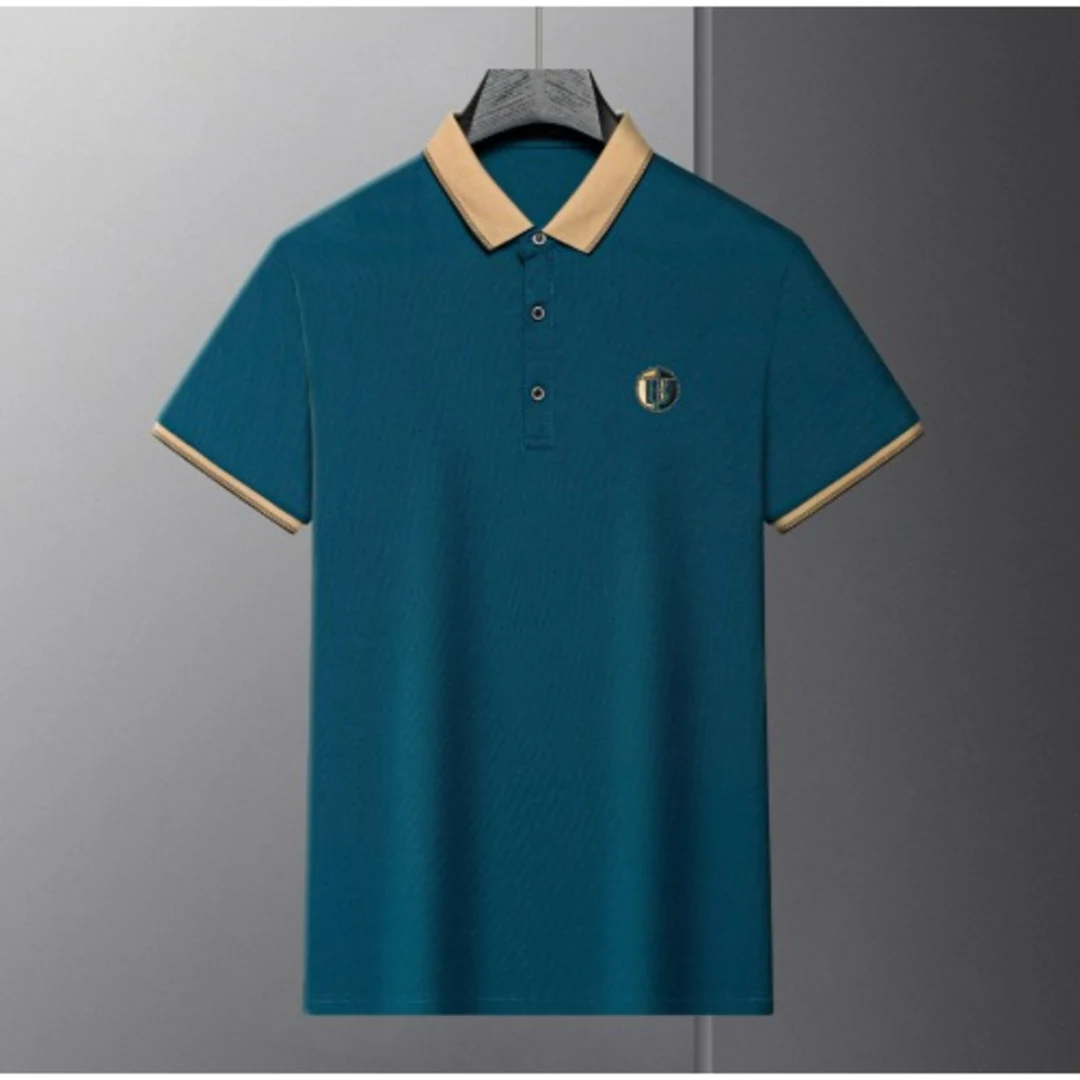 Men's Polo Shirt With Contrast Collar - Image 5