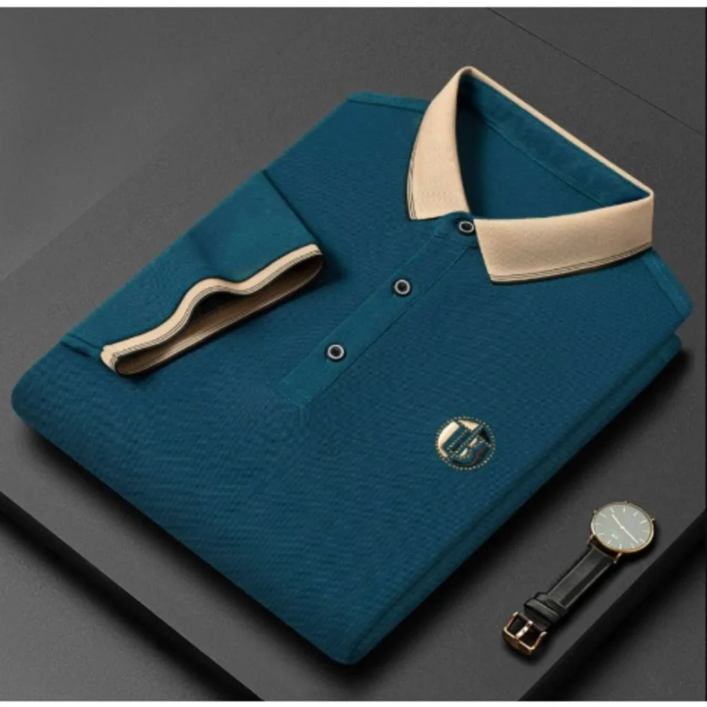 Men's Polo Shirt With Contrast Collar