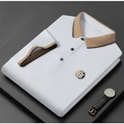 Men's Polo Shirt With Contrast Collar