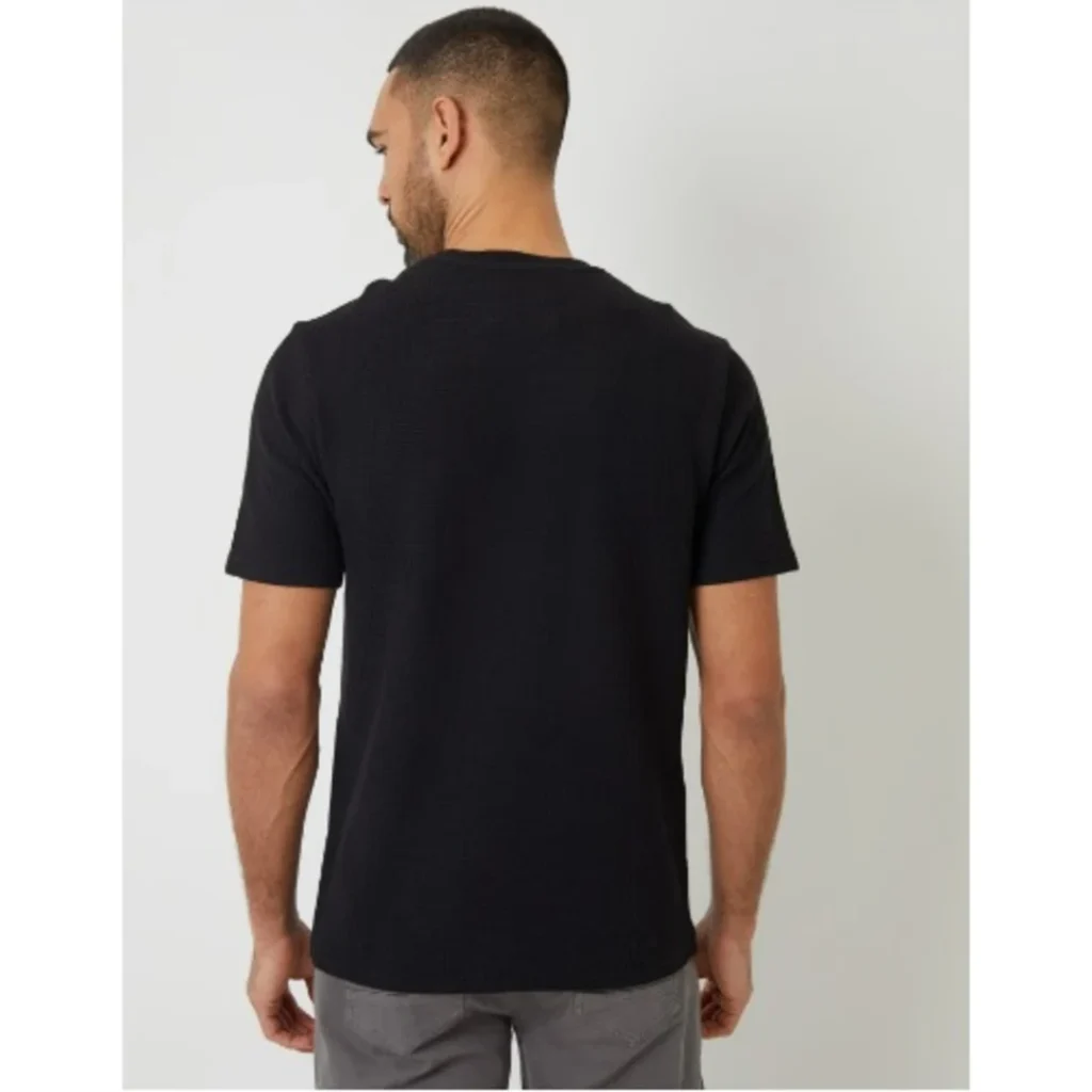 Knitted Threadbare Top For Men - Black