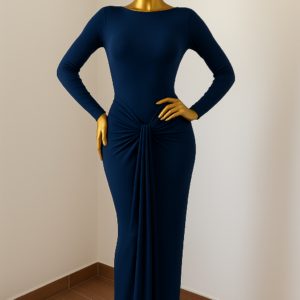 Knot-front Bodycon Maxi Dress - Image 2
