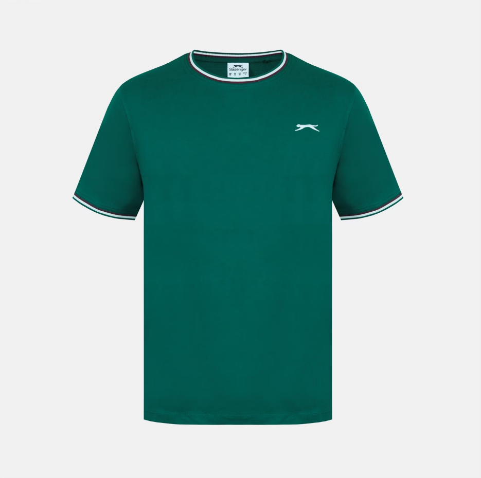 Slazenger Tipped Tee Shirt Mens - Image 12